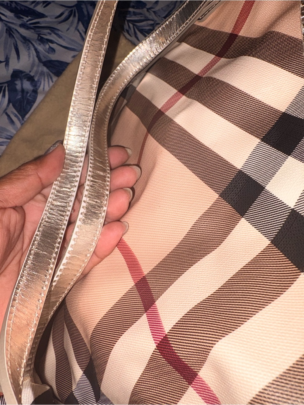 Burberry Shoulder Bag with Scarf Accent - Picture 11 of 15